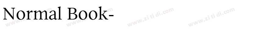Normal Book字体转换